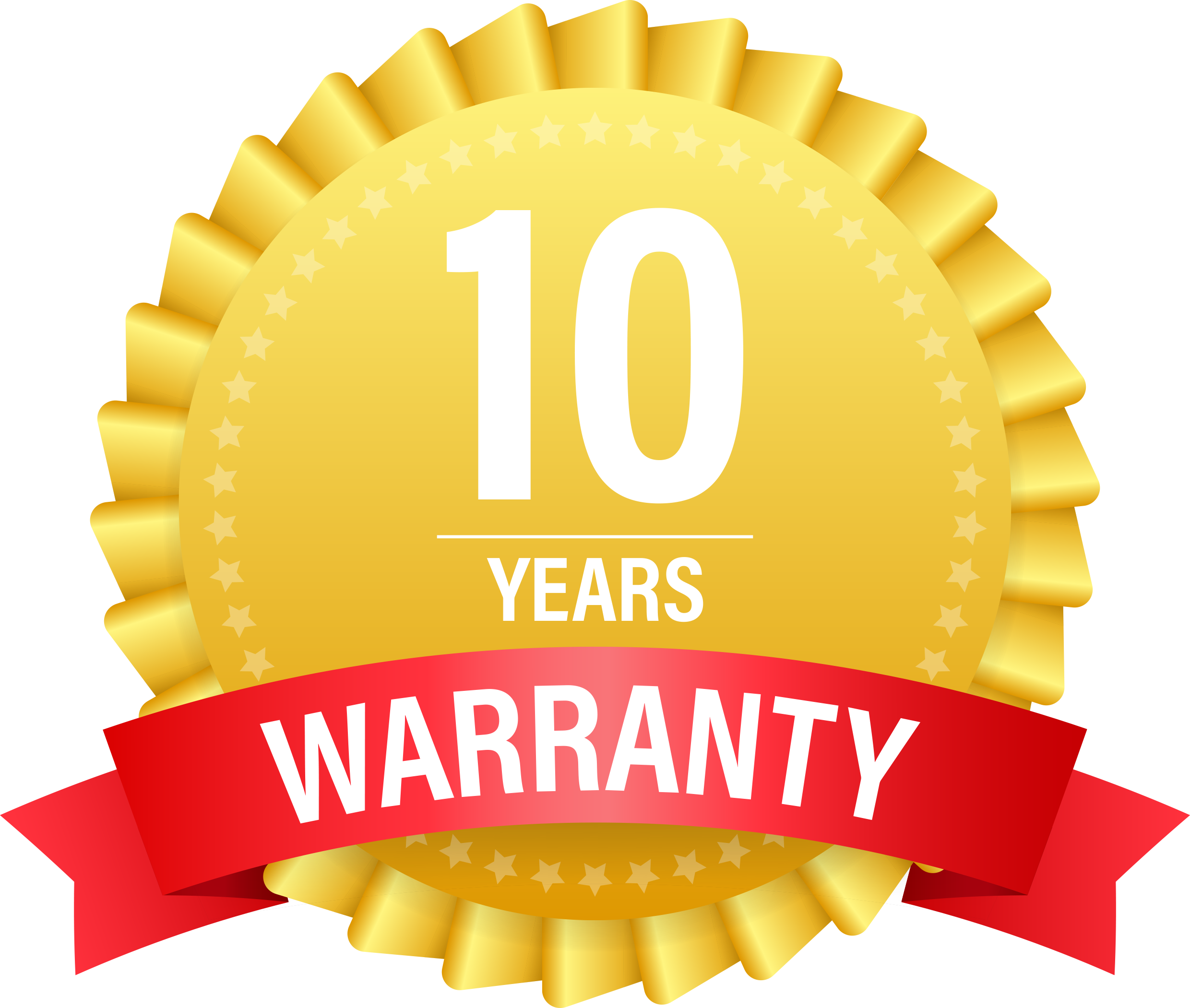 10 years warranty
